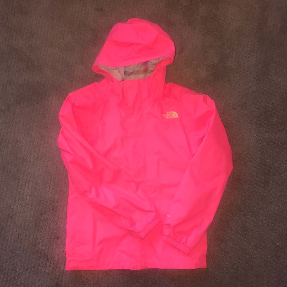 Girl’s authentic The North Face rain jacket.